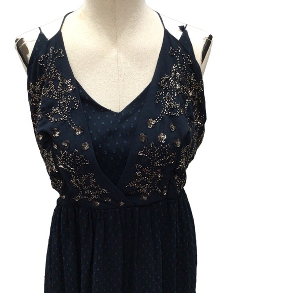 Ranna Gill Anthropologie Lucinda Beaded Maxi Dress Size 12 - Picture 6 of 12